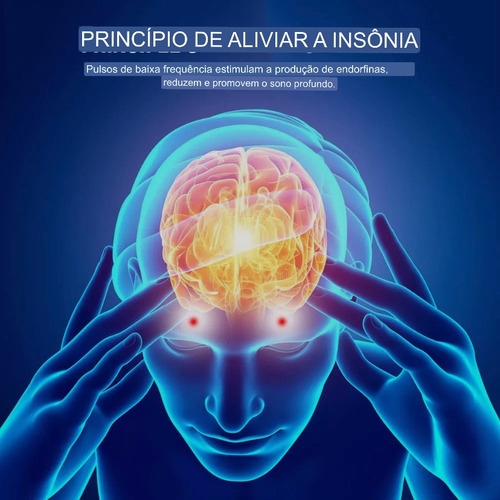 Massageador De Cabeça Elétrico Dor Ansiedade Enxaqueca Sono