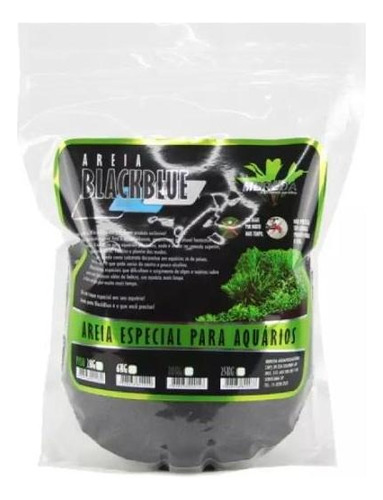 Areia Mbreda Preta Blackblue 2 Kg