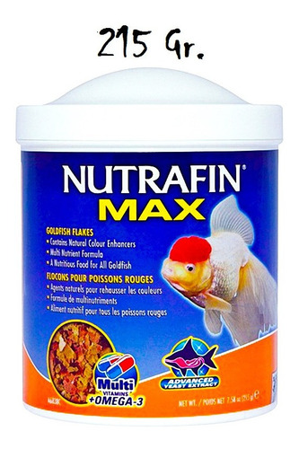 Nutrafin Max Alimento Premiun Peces Goldfish Escamas 215 Gr.