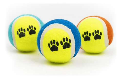 Set De Tres Pelotas Para Perro Tipo Pelota De Tenis