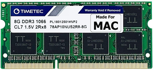 Memoria Ram Ddr3 1066mhz 8gb Pc3-8500 Para Mac