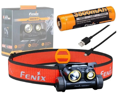 Imagen 1 de 7 de Linterna De Cabeza Fenix Hm65r-t 1500 L 170m Vincha Minera