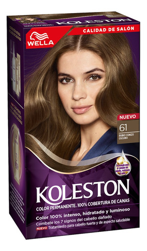 Tintura Koleston Coloracion 6.1 Rubio Ceniza Oscuro