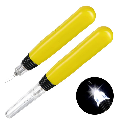 Enhebrador De Agujas Led: Herramienta De Costura Práctica