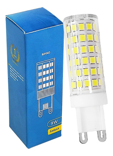 Lâmpada Led Halopin G9 9w Bipino Bivolt Quente Ou Frio Cor da luz Branco quente (âmbar) - Cód. 610041