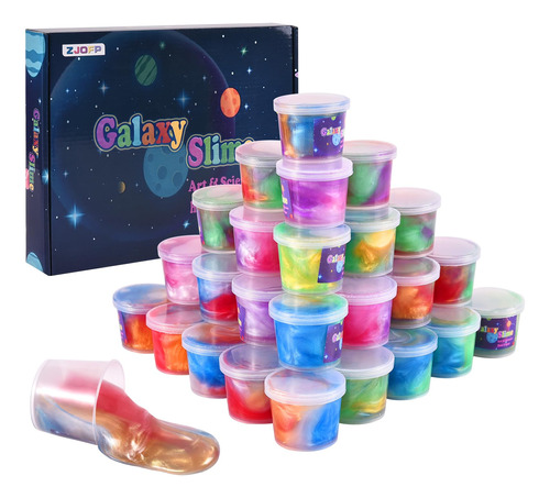 Kit De Slime De Galaxia Para Ninos, Paquete De 30 Masillas C