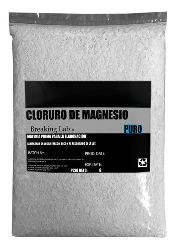 Cloruro De Magnesio Puro En En Escamas (5 Kilos)
