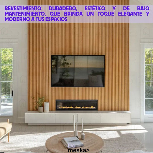 Panel Lambrín Madera 3d Para Pared Wpc 12 Pzs Inmatmex