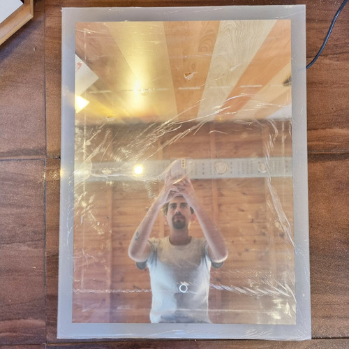 Imagen 4 de 9 de Espejo Luz Led 80 X 60 Cm Touch Vertical De Baño