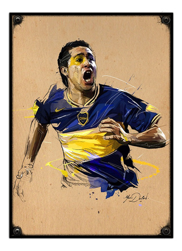 #118 - Cuadro Vintage 21 X 29 Cm / Juan Roman Riquelme!