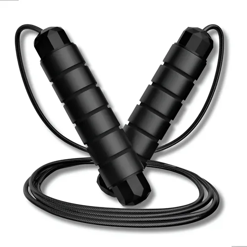 Corda De Pular Cross Speed Rope Rolamento e Cabo De Aço Profissio...