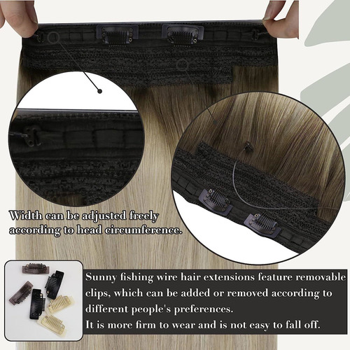 Extensiones Cabello Humano 16in 1pz 80gr Balayage Luz Ceniza