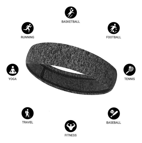 Diadema Deportiva Para Hombres Y Mujeres, Banda Elástica De