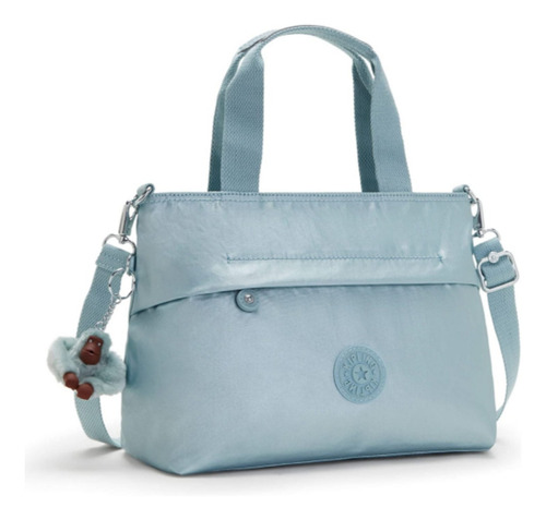 Cartera Kipling Pearl Teal Metallic Modelo Espinosa