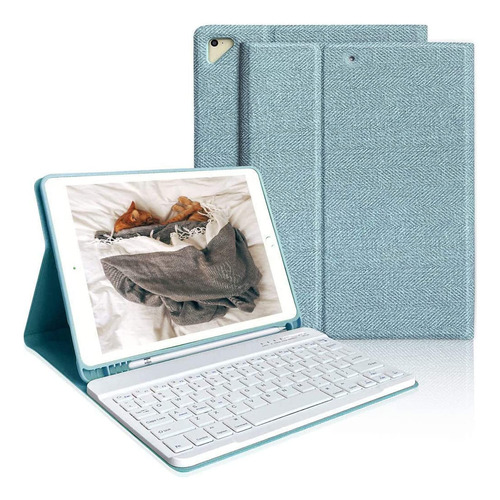 Hotlife Funda De Teclado Para iPad 9.7 Para iPad 2018 (6ª Ge