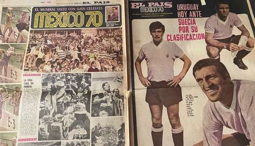 Uruguay Vs Suecia, Fútbol 1970, 6 Pág, 10/06, El País, Cr06