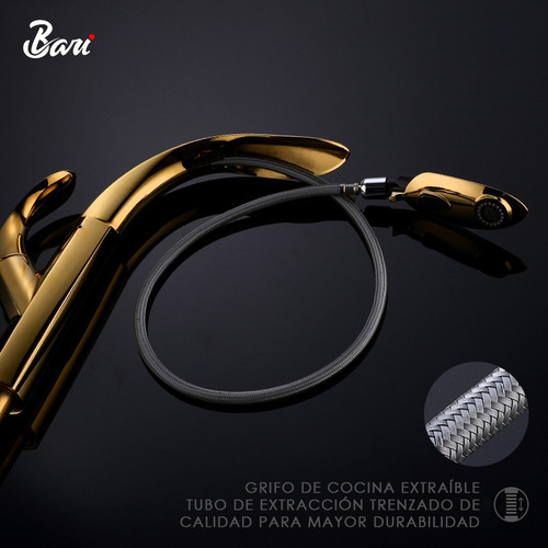 Griferia De Lavamano Foglia Gold Chrome Marca Bari