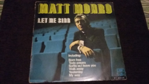 Matt Monro Let Me Sing Lp Vinilo Balaa Jazz