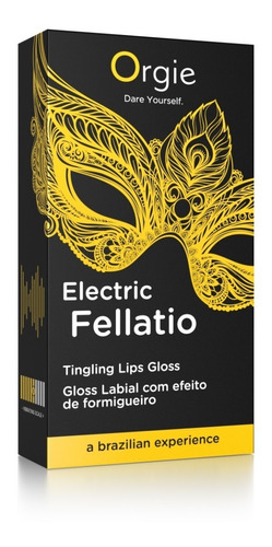 Sexy Vibe! Electric Fellatio Gloss Labial Para Sexo Oral Sabor Citricos