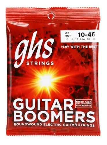 Encordoamento Para Guitarra 010 Set Gbl 10-46 - Ghs