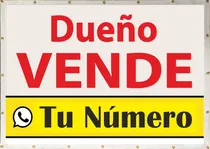 Comprar Cartel Dueño Vende - Alquila Lona Vinilica Con Ojales
