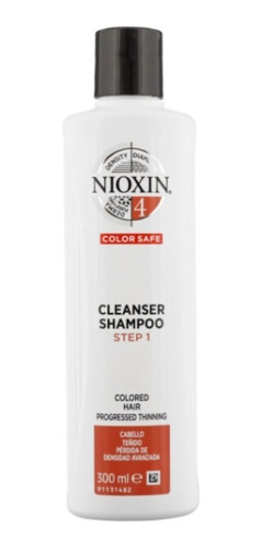 Nioxin-4 Shampoo Densificador Para Cabello Teñido 300ml