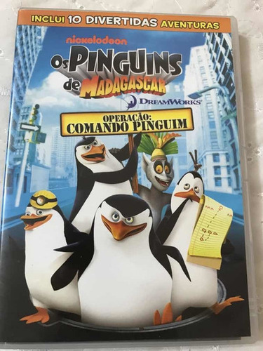 Os Pinguins Madagascar Operacao Comando Pinguim Dvd Lacrado
