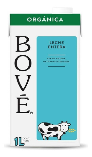2 Pza Nuevo Leche Entera Bové Orgánica 1 L