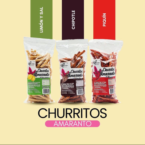 Churritos De Amaranto Natured Sabor Chile Piquín (10 Piezas)