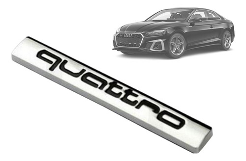 Emblema Quattro Audi A5/s5 2008-2023 Crom/negro