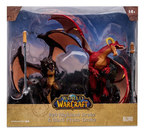 Pack Dragones Red Highland & Black Proto Warcraft Mcfarlane