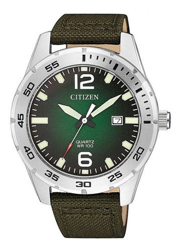 Imagen 1 de 8 de Bi1041-06x Reloj Citizen Quartz Verde
