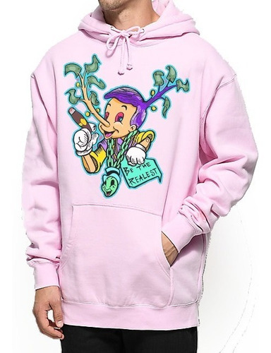 Sudadera Hoodie Pinocchio Pinocho Arte Rosa Pink  + Regalo