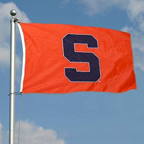 Bandera De Nailon Cosida Y Bordada En Naranja Siracusa