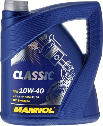 Aceite Mannol Classic 10w40 Sintético 4 Litros