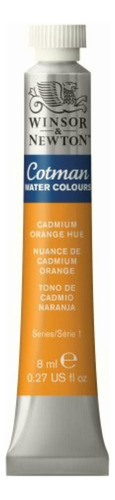 Winsor & Newton0303090 Acuarela Cotman 8mlnaranja Cadmio 090