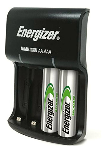 Energizer Recharge Basic Charger With 2 Aa Nimh Rechargeable