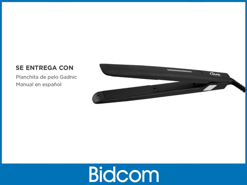 Planchita De Pelo Ceramica Gadnic Indicador Temperatura 30w