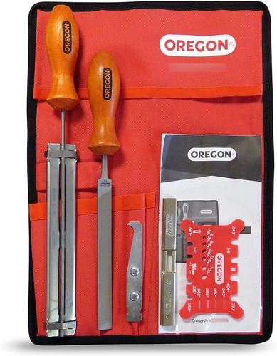 Kit Afilado Oregon Cadena 5/32 3/8'' Bajo Perfil Cartuchera