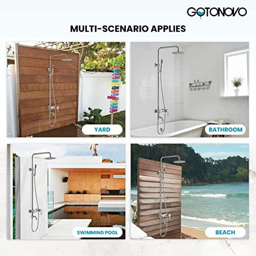Grifo De Ducha De Acero Inoxidable Sus304 Cabezal De Ducha T