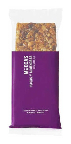 Muecas Caja X16 Barritas De Cereal Pasas De Uva Y Almendras