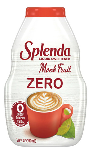 Splenda Zero Monk Fruit Liquid Sweetener Edulcorante Líquido