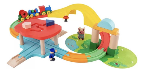 Juguete Didáctico Infantil Tren Mágico De Colores Vehículos