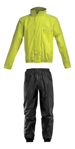 Equipo De Lluvia Acerbis Chaqueta Y Pantalón - Cafe Race