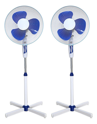 2 ventiladores de coluna portáteis, 220V, pedestal de 40 cm, grande grade de ventilação