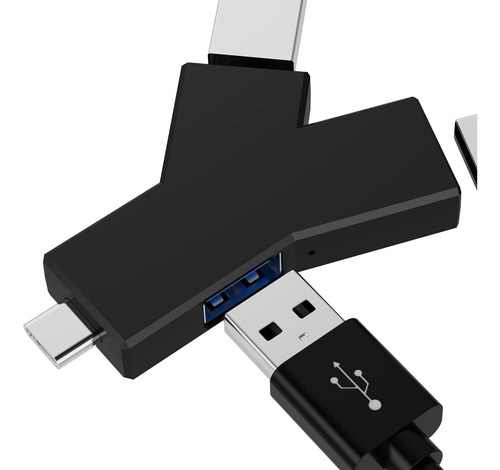 Ovalue Distribuidor Usb C 3 Puerto Mini Concentrador Alta