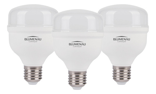 Kit 3 Lâmpadas Ultra Led 30w Luz Branca 6500k E27 Bivolt