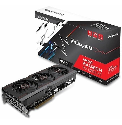 Imagen 6 de 6 de Placa De Video Amd Sapphire Pulse Rx 6800 Xt 16gb Gddr6