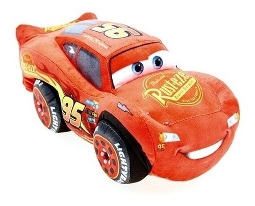 Imagen 1 de 2 de Peluche 27cm Rayo Mcqueen Cars Disney Pixar