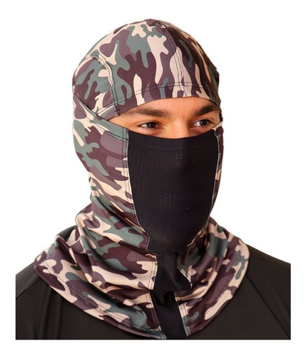 Imagem 3 de 9 de Touca Ninja Mascara Balaclava Camuflada Uv50+ Outdoor Sports